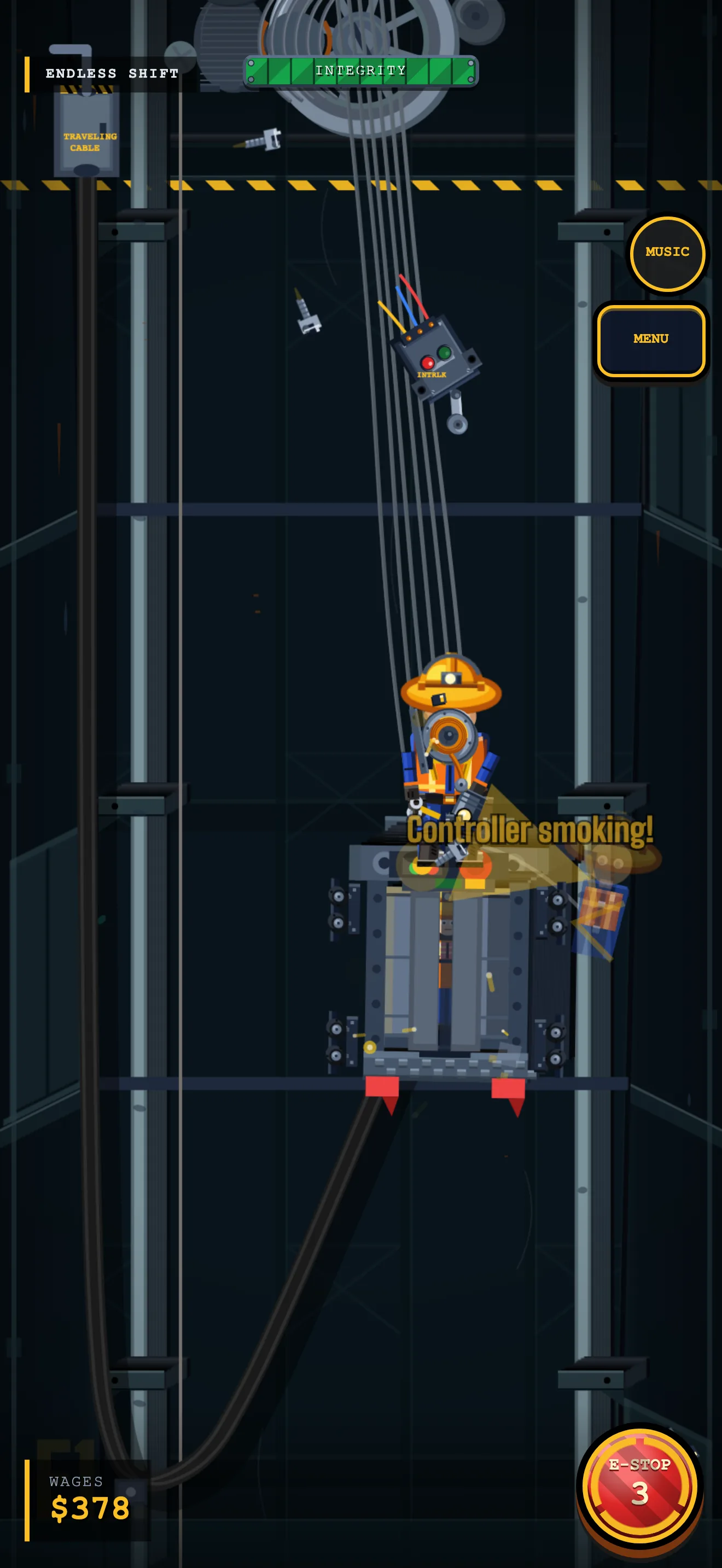 Silent Killer: Hoistway Havoc gameplay on a phone